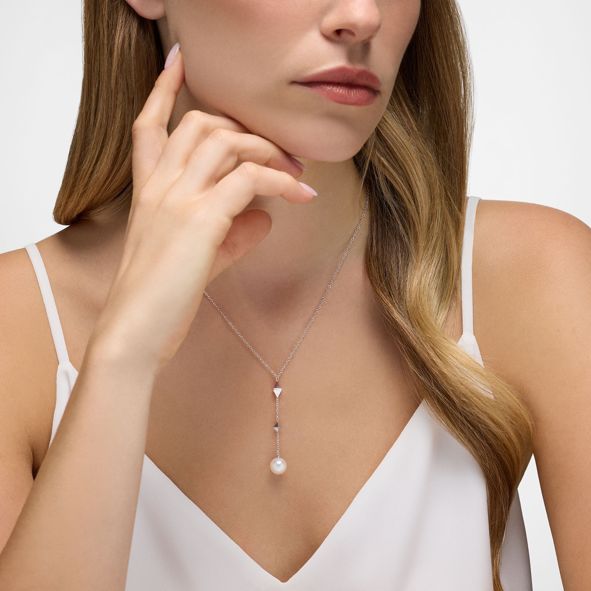 Pearl drop necklace discount
